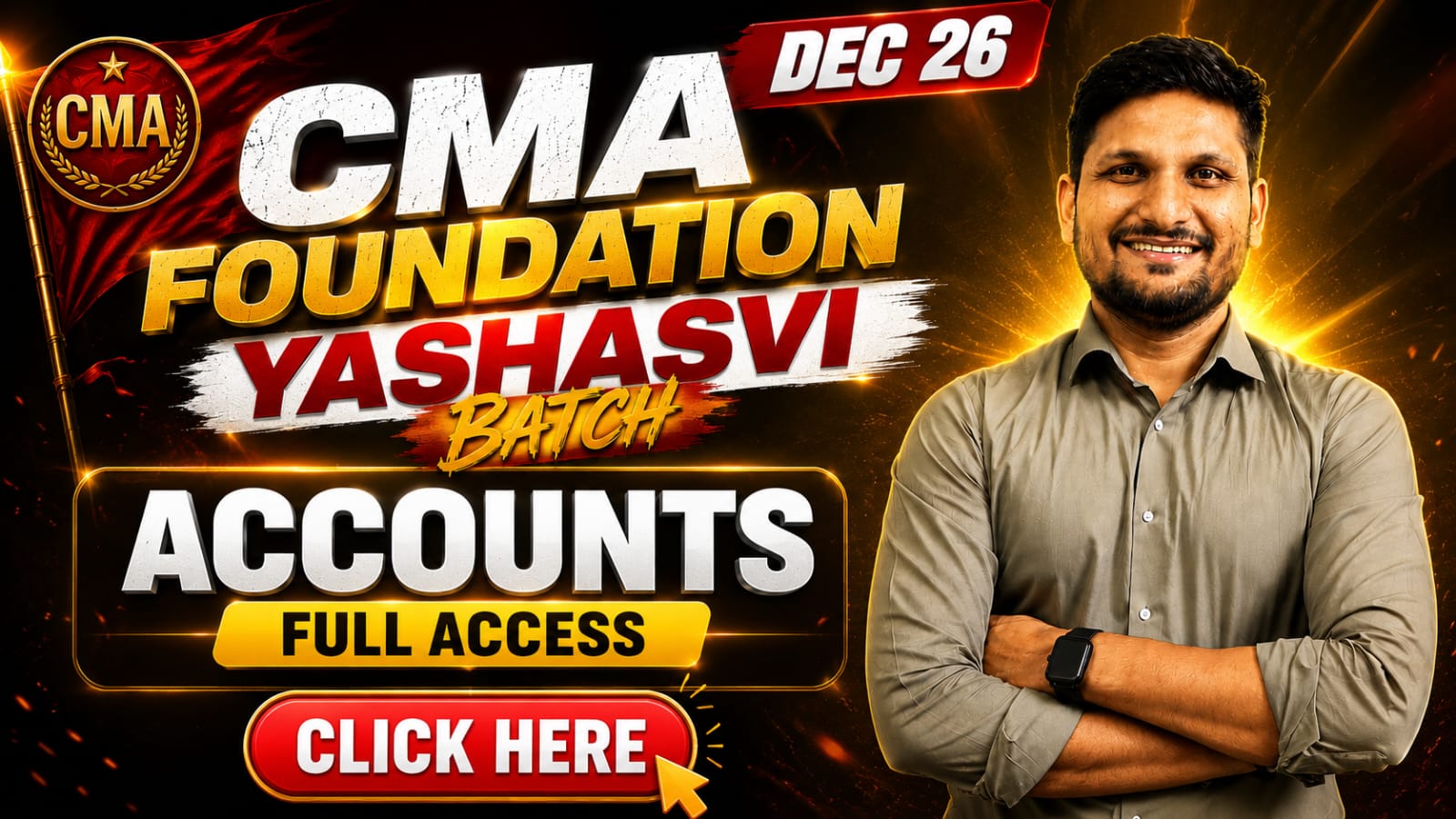 ACCOUNTS | CMA FOUNDATION | DEC 2026 | YASHASVI BATCH