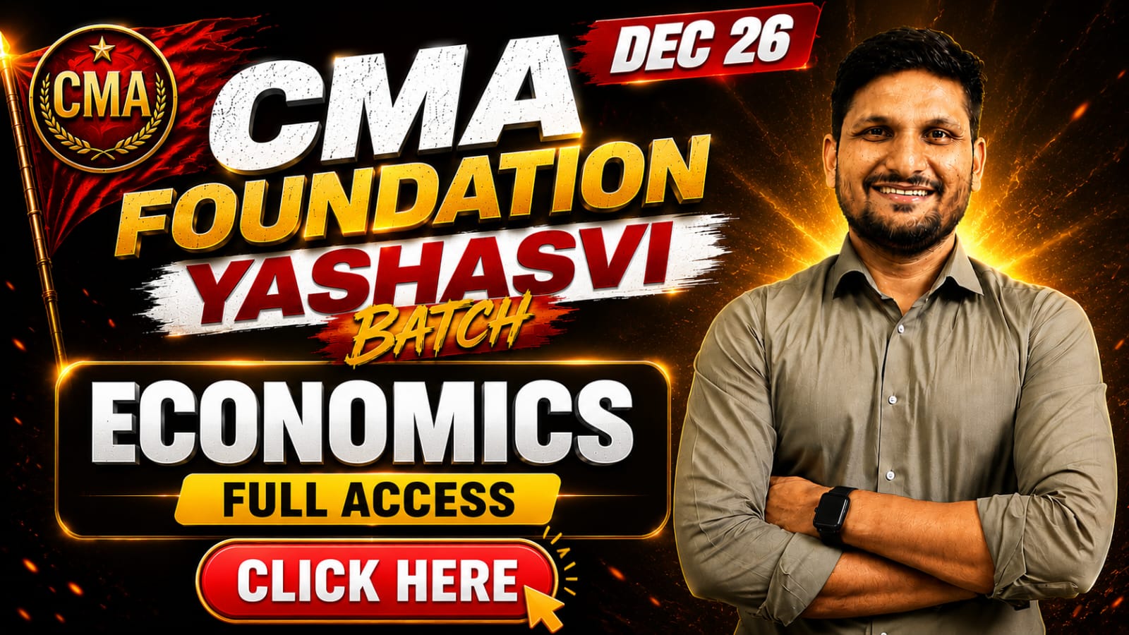 ECONOMICS | CMA FOUNDATION | DEC 2026 | YASHASVI BATCH