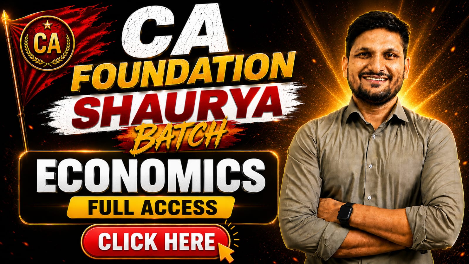 ECONOMICS | CA FOUNDATION SEP 2026 & JAN 2027 | SHAURYA BATCH