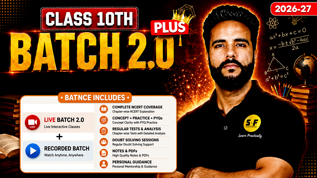 Class 10th (Foundation Plus 2.0 Batch) - Live 2026-27