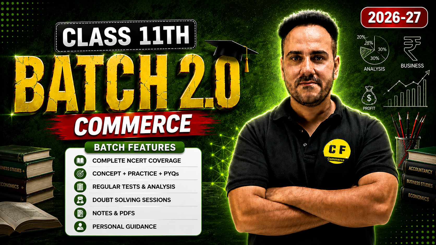 Class 11th (Topper 2.0 Commerce Batch) - Live 2026-27