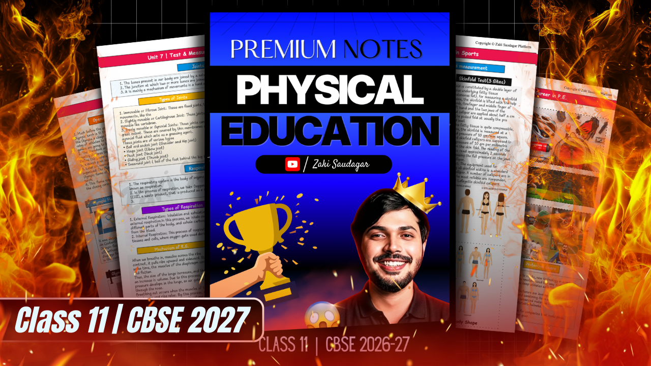 [PDF] PE Premium Notes 11th CBSE 2027 