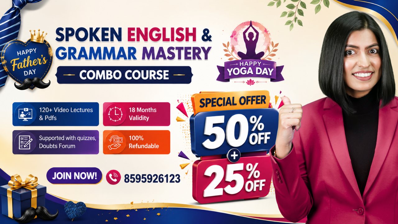 Spoken English & Grammar Mastery (R3-Combo Course)