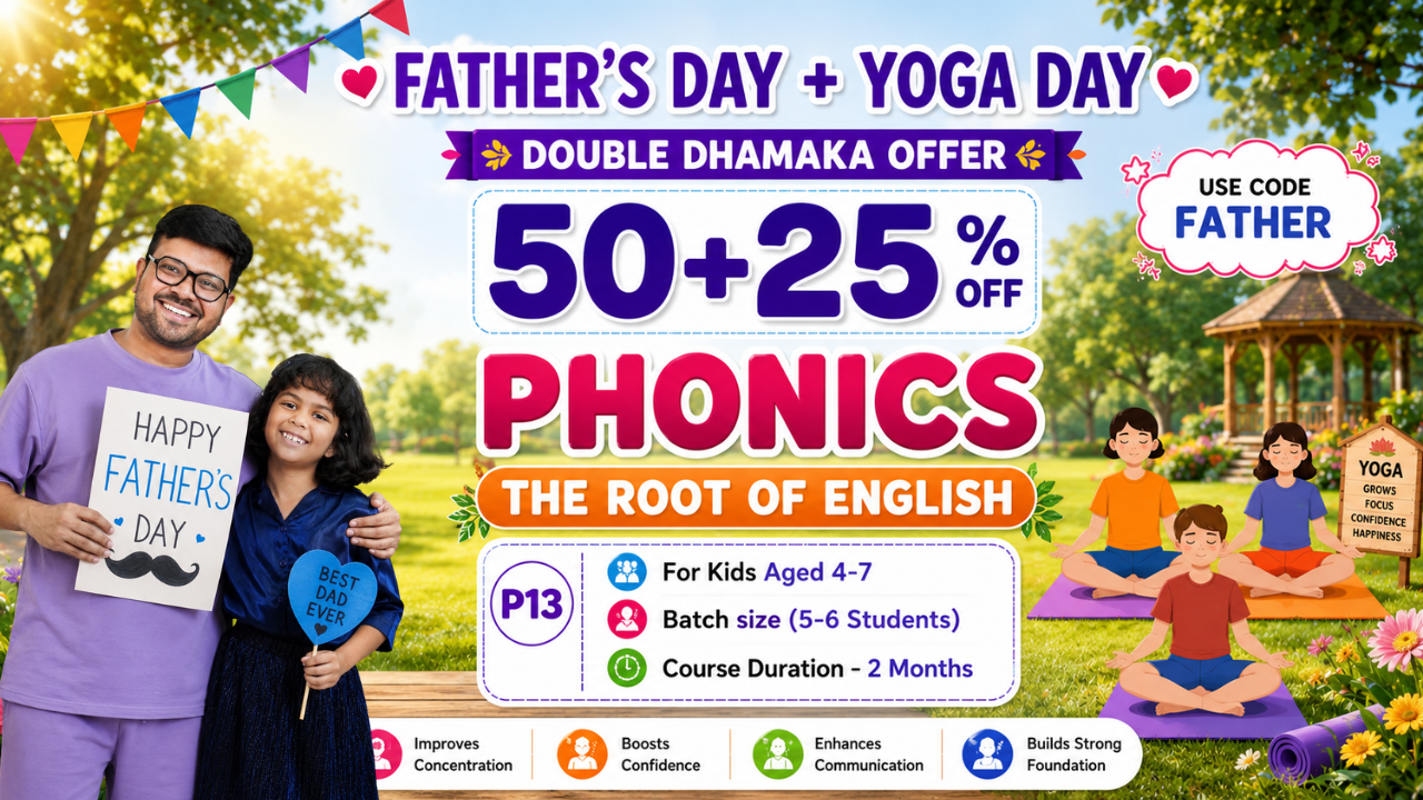 2-Month Phonetics Course on Zoom (P13 = 4-7 Year) 
