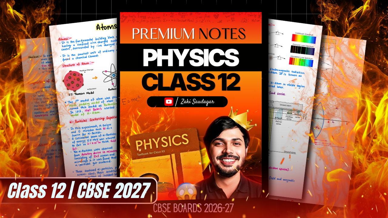 [PDF] Physics Premium Notes 12th CBSE Boards 2027