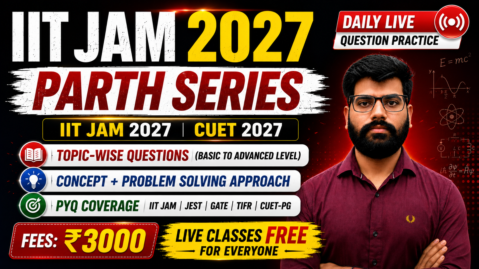 Parth Series (IIT JAM 2027|CUET 2027)