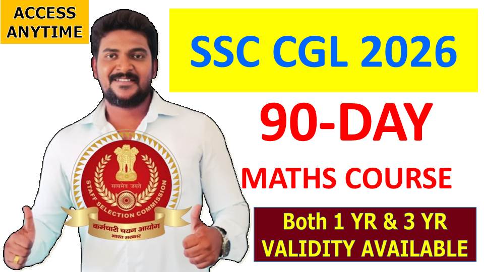 SSC CGL 2026 (90-DAY MATHS COURSE) 