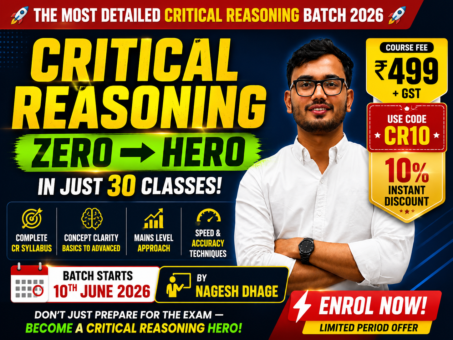Critical Reasoning - Zero to Hero Batch 2026