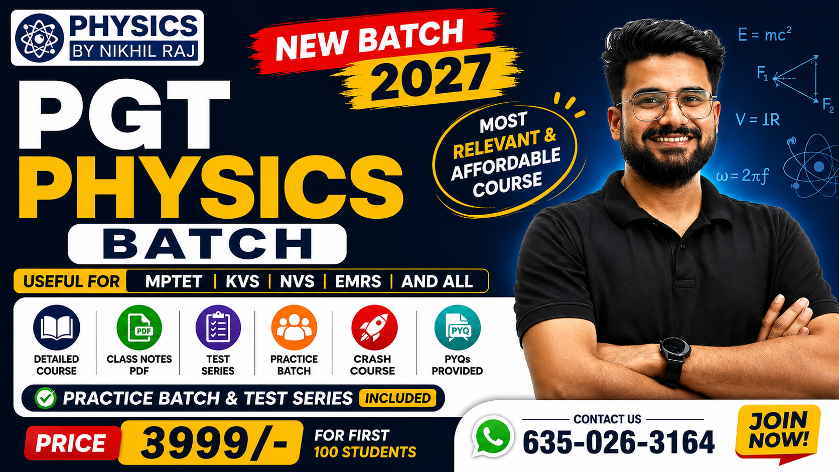 PGT PHYSICS BATCH