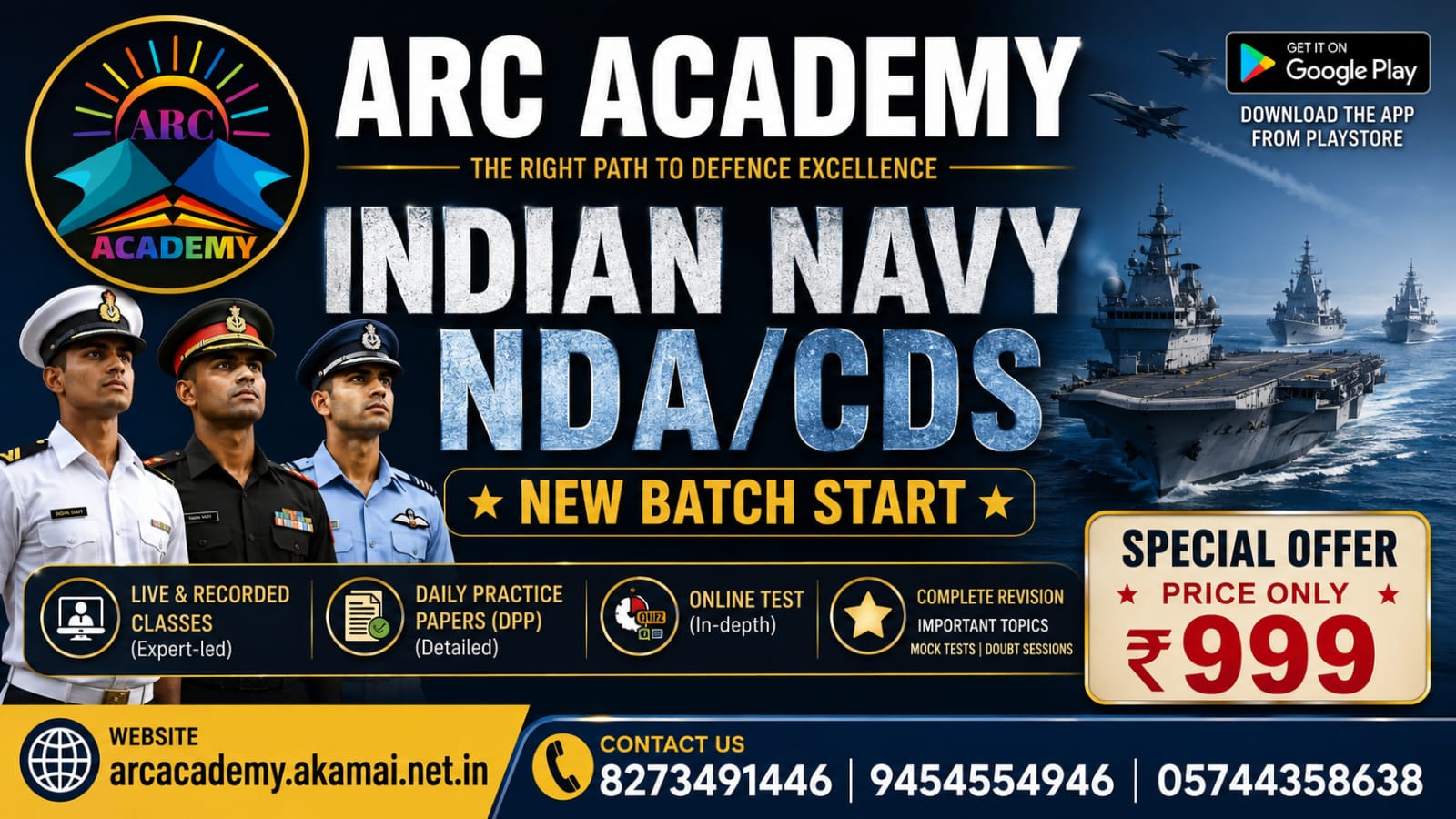 Indian navy /NDA/CDS 