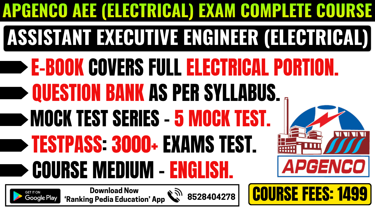 APGENCO Assistant Executive Engineer (Electrical) Exam Complete Course