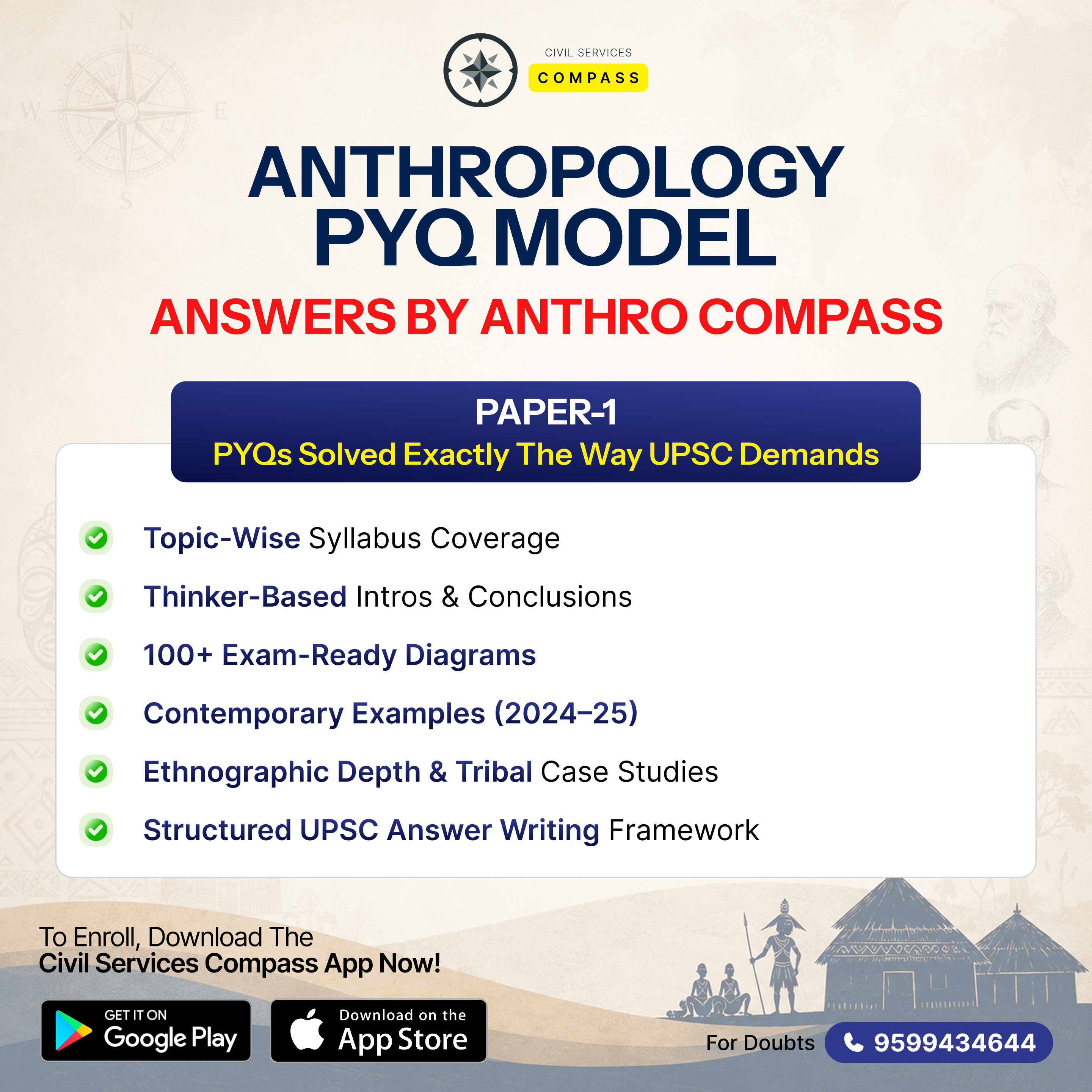 Anthropology Paper 1 PYQ Model Ans (2013-25)