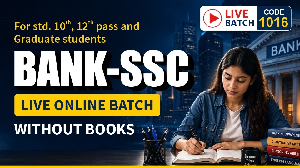 BANK + SSC | LIVE BATCH | WITHOUT BOOK | CODE 1016