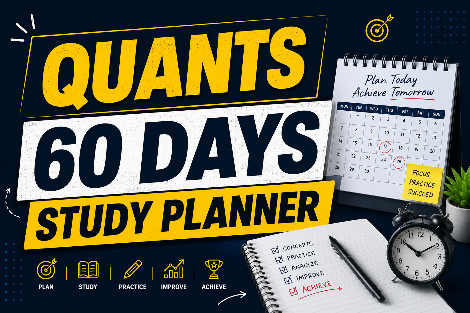 FREE STUDY PLANNER - QUANTS 