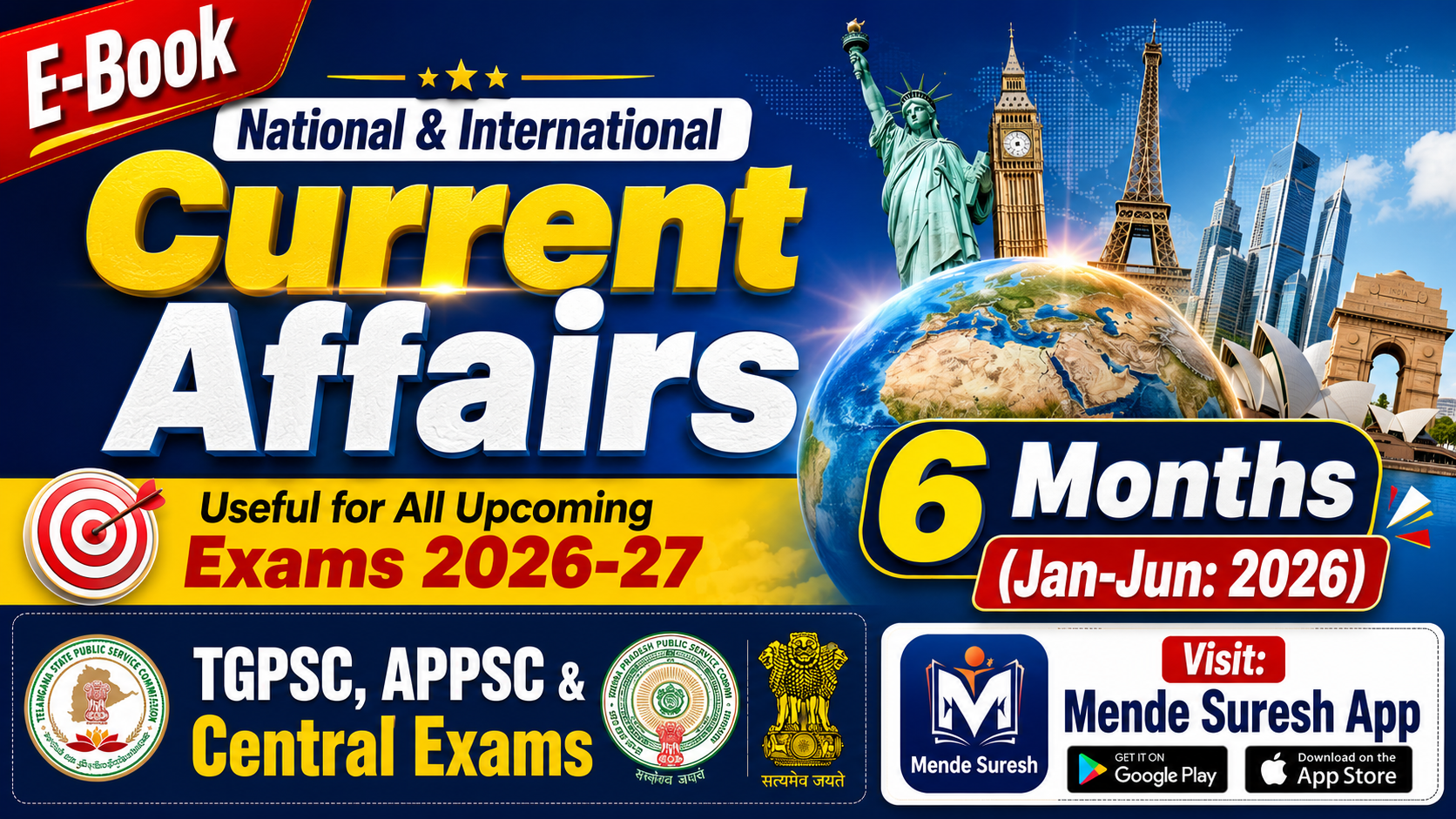 E-Book: 6 Months Current Affairs (Jan-Jun, 2026)-EM