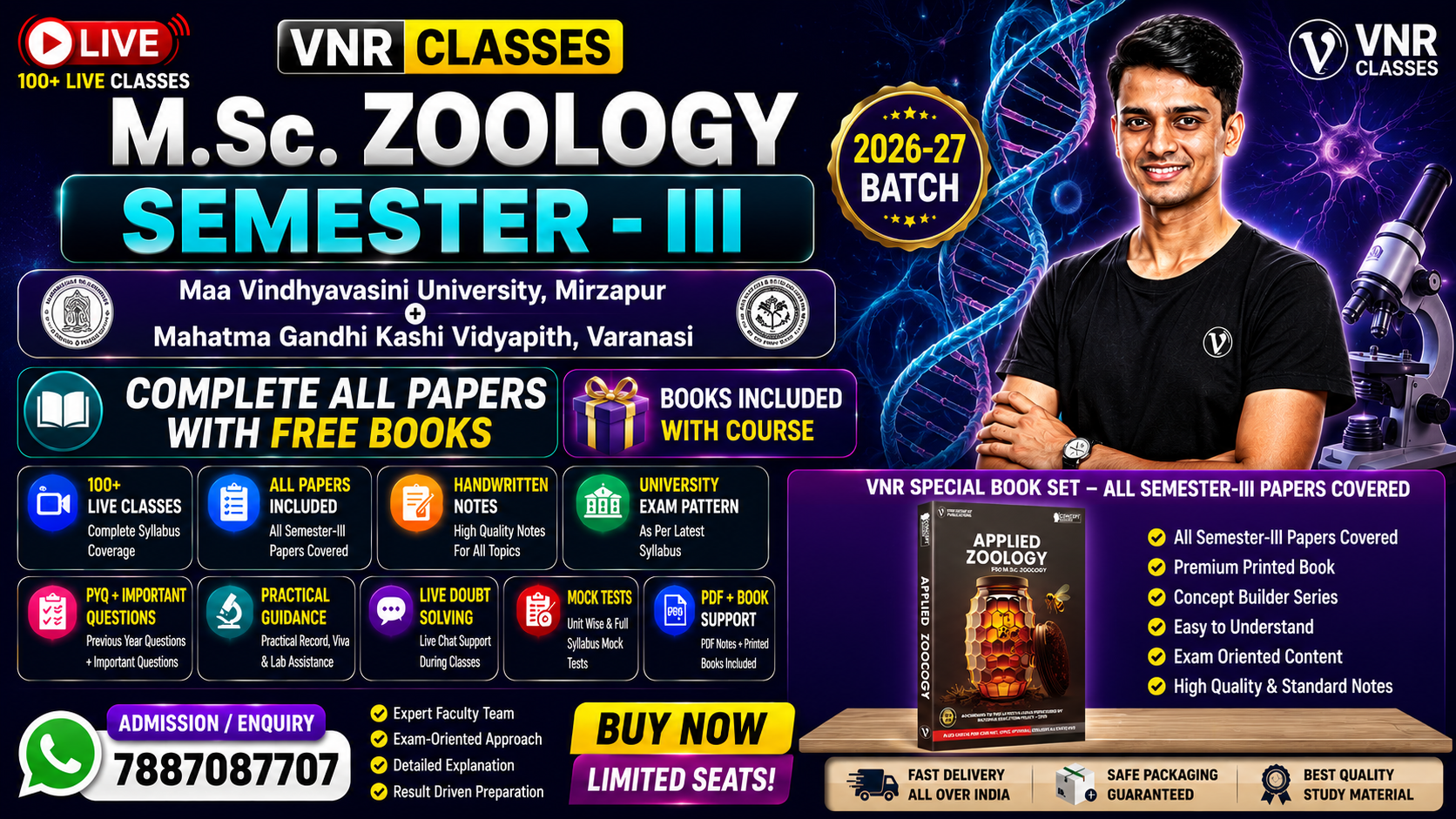 MGKVP  M.Sc. ( ZOOLOGY - SEMESTER -III)