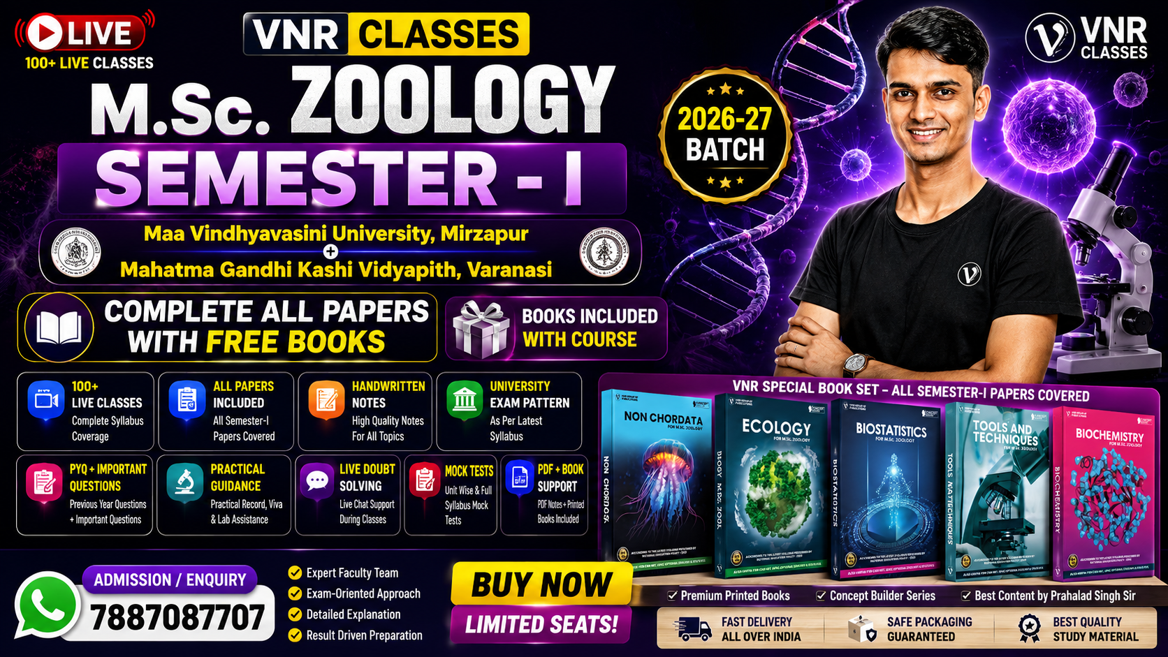 MGKVP  Varanasi ( M.Sc. ZOOLOGY  SEMESTER -I )