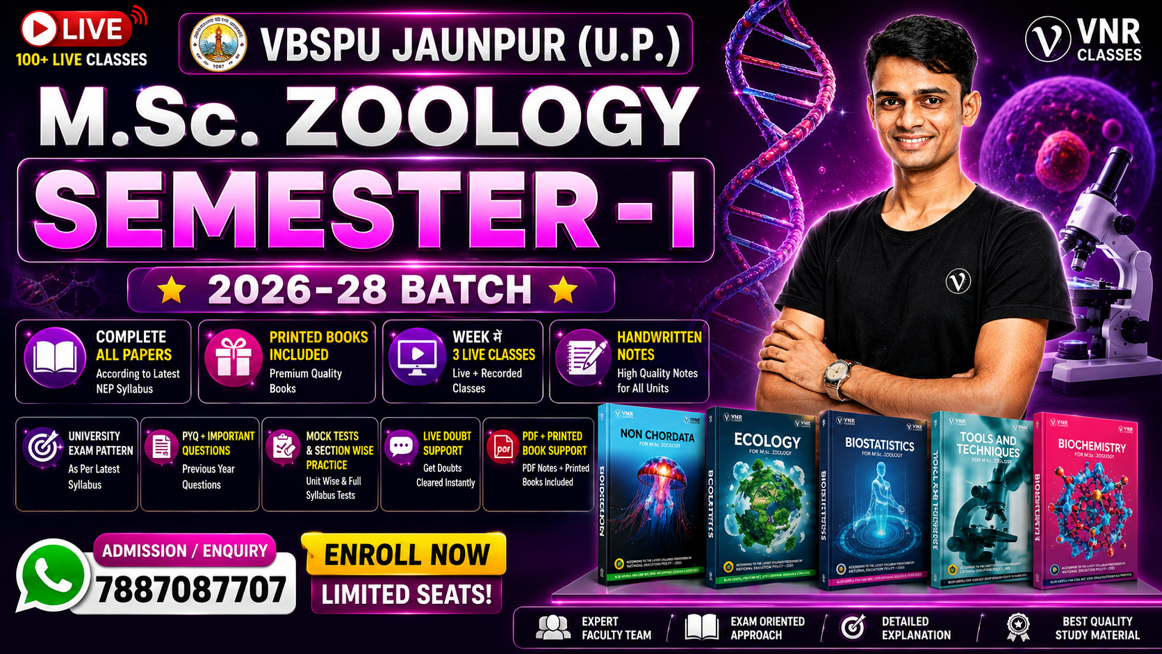 VBSPU JAUNPUR U.P ( M.Sc. ZOOLOGY  SEMESTER -I )