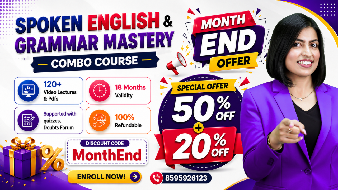 Spoken English & Grammar Mastery (R3-Combo Course)