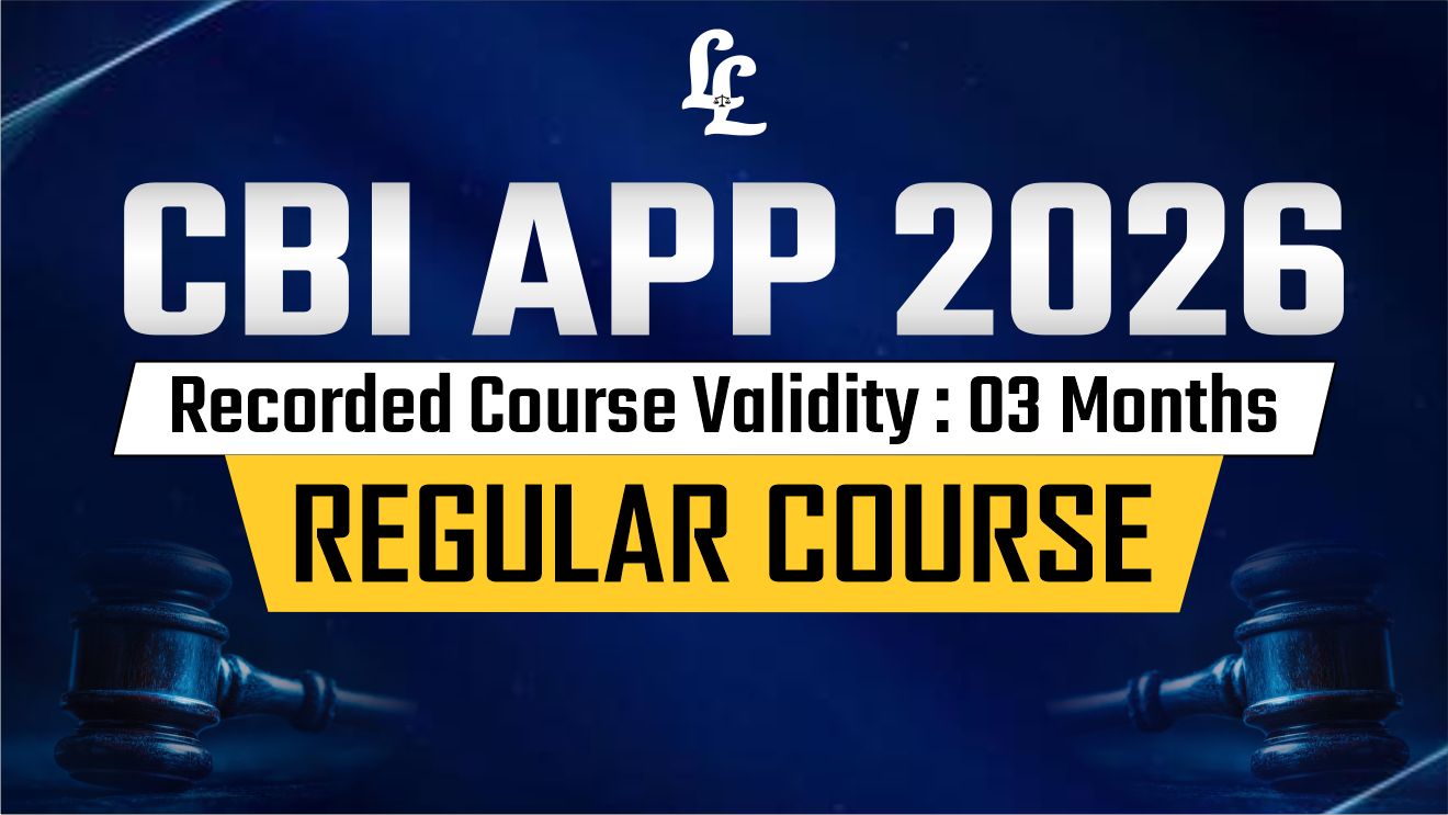 CBI APP 2026 | Regular Recorded Course