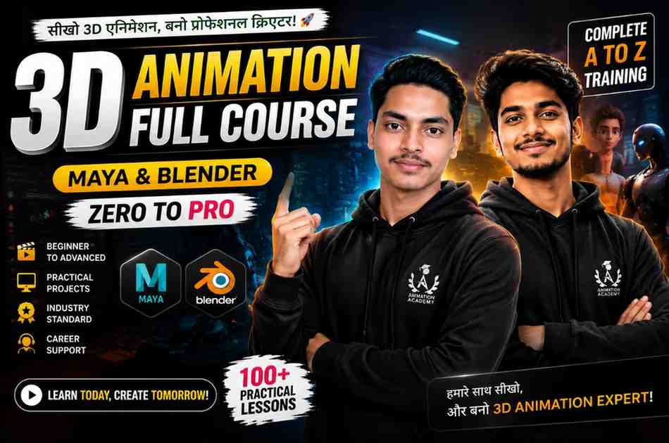 3d Animation Full Course In Blander Softwre