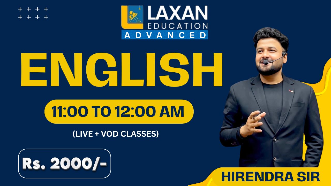 ENGLISH BY HIRENDRA SIR - 11:00 AM 2026