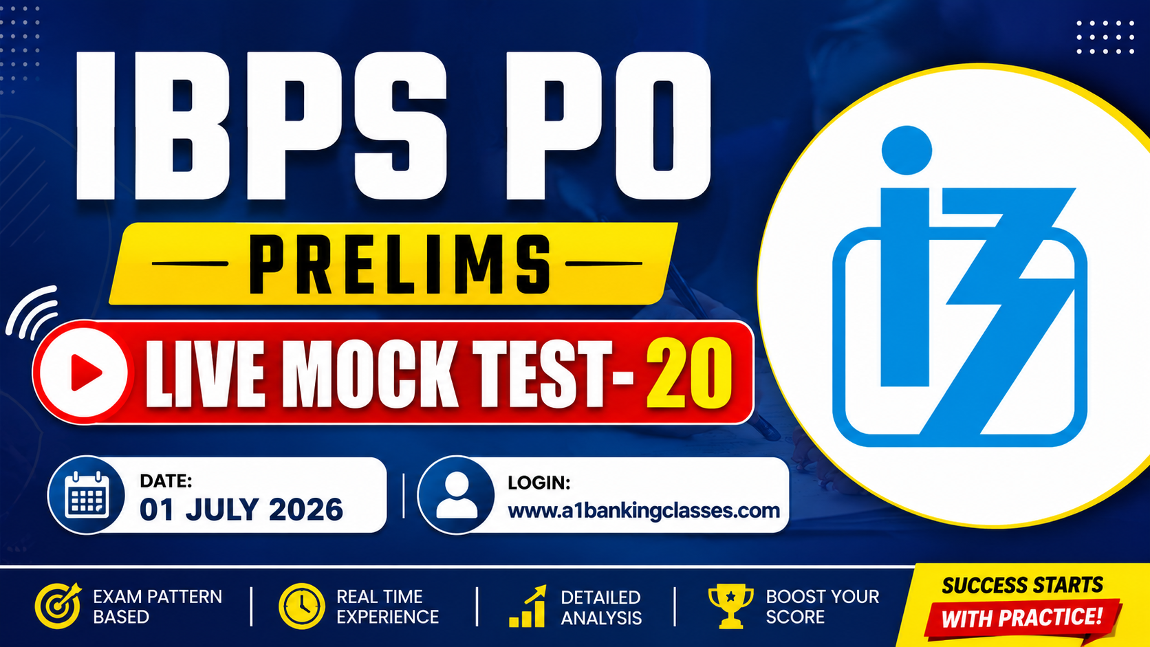 IBPS PO Prelims Live Mock 2026