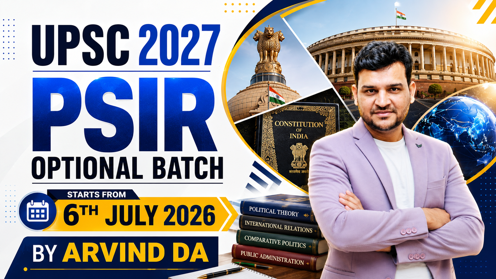 🚨 UPSC 2027 Political Science & IR Batch Admissions Open ! 🚨
