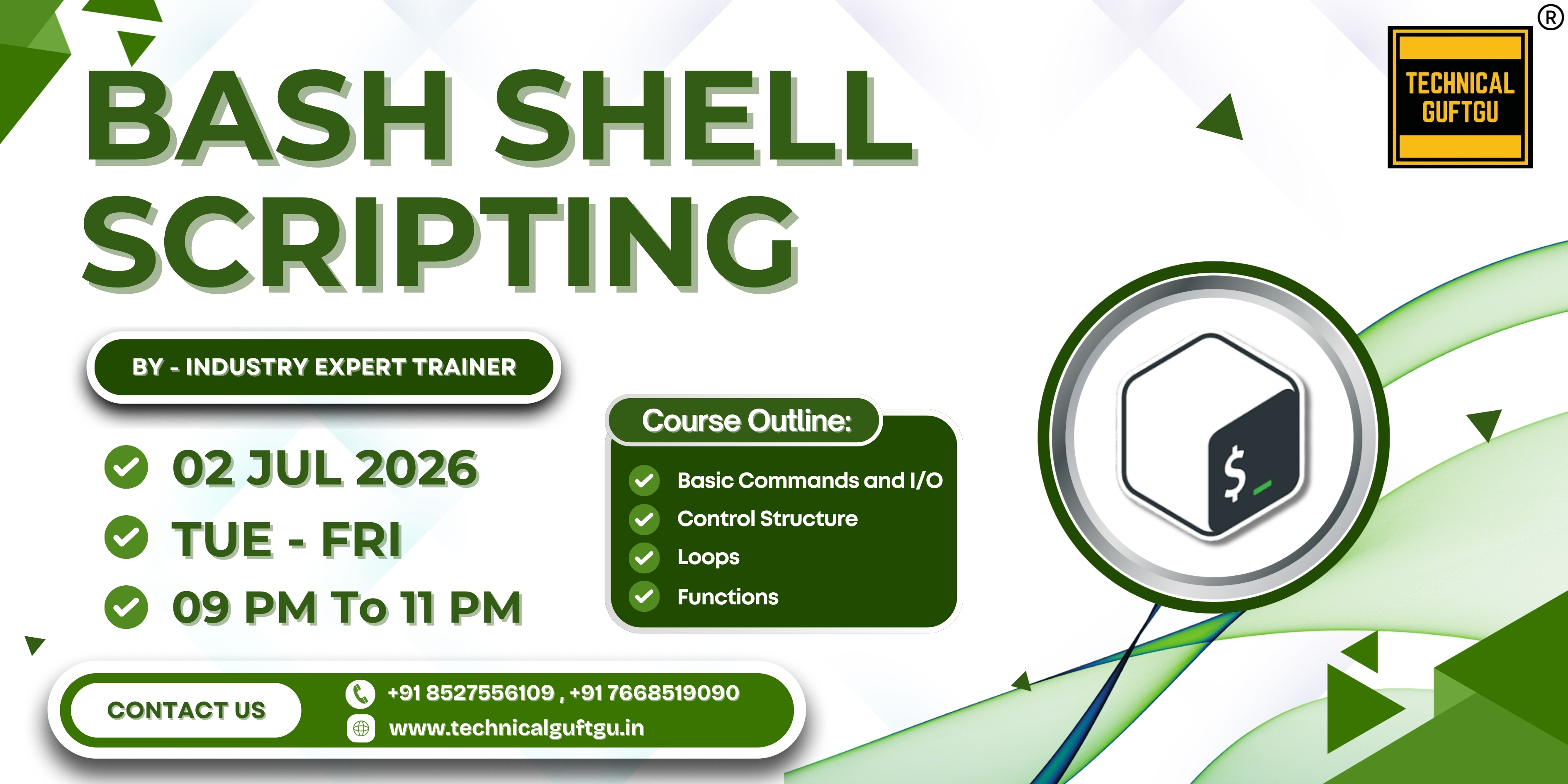 BASH SHELL SCRIPTING 2 JUL 2026