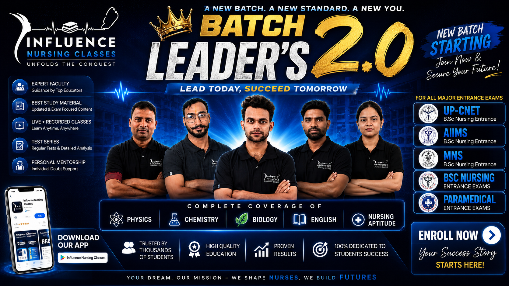 Batch Leader's 2.0 - BSc Nursing Entrance Exams