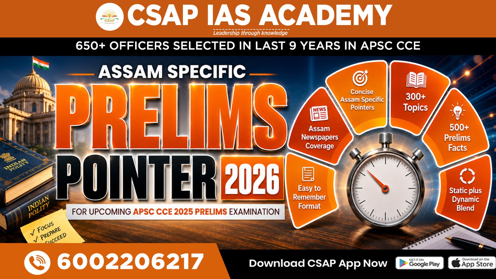 ACA 365 Prelims pointers for APSC CCE 2025