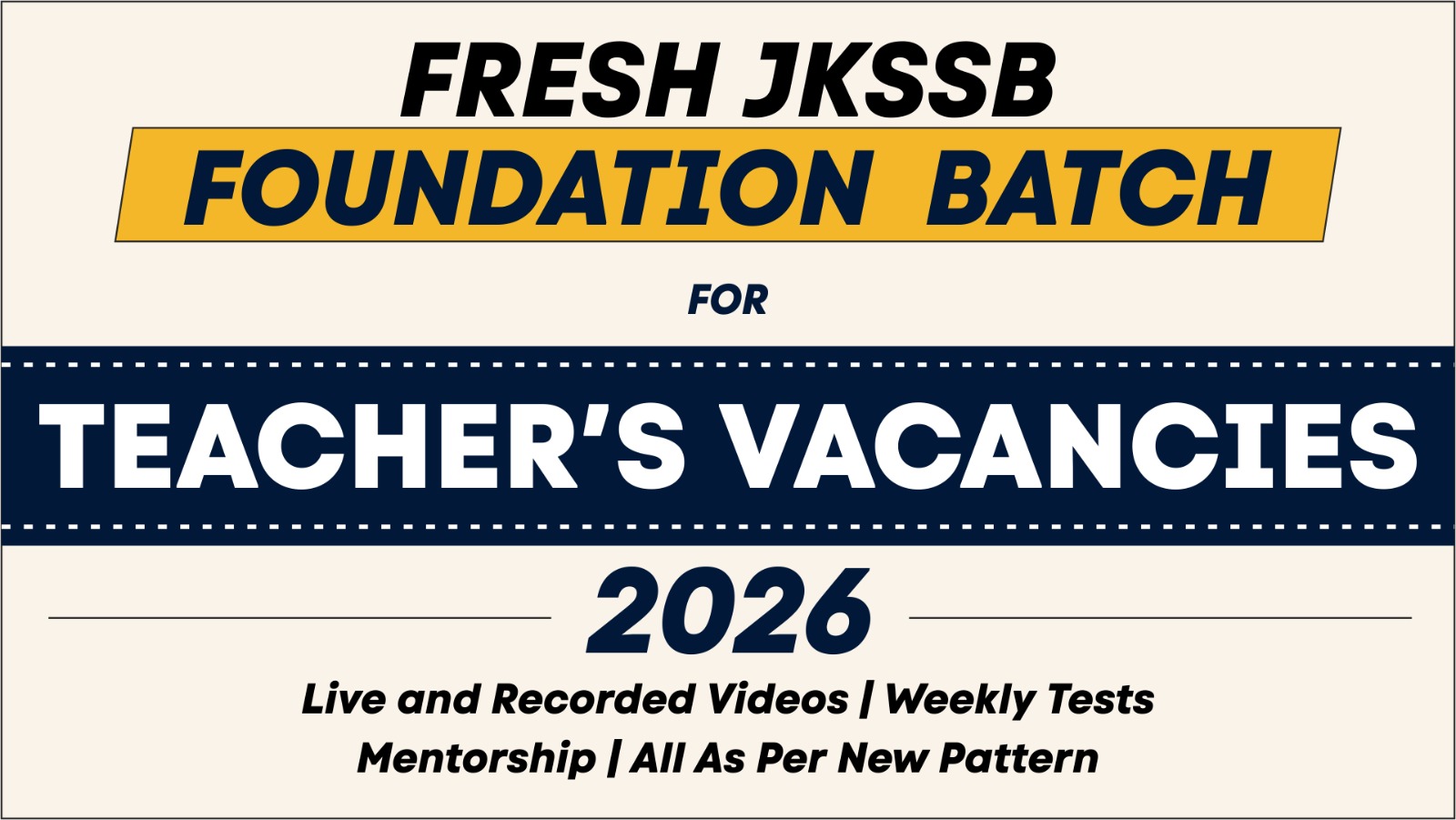 TEACHER BATCH  ( USTAAD BATCH )