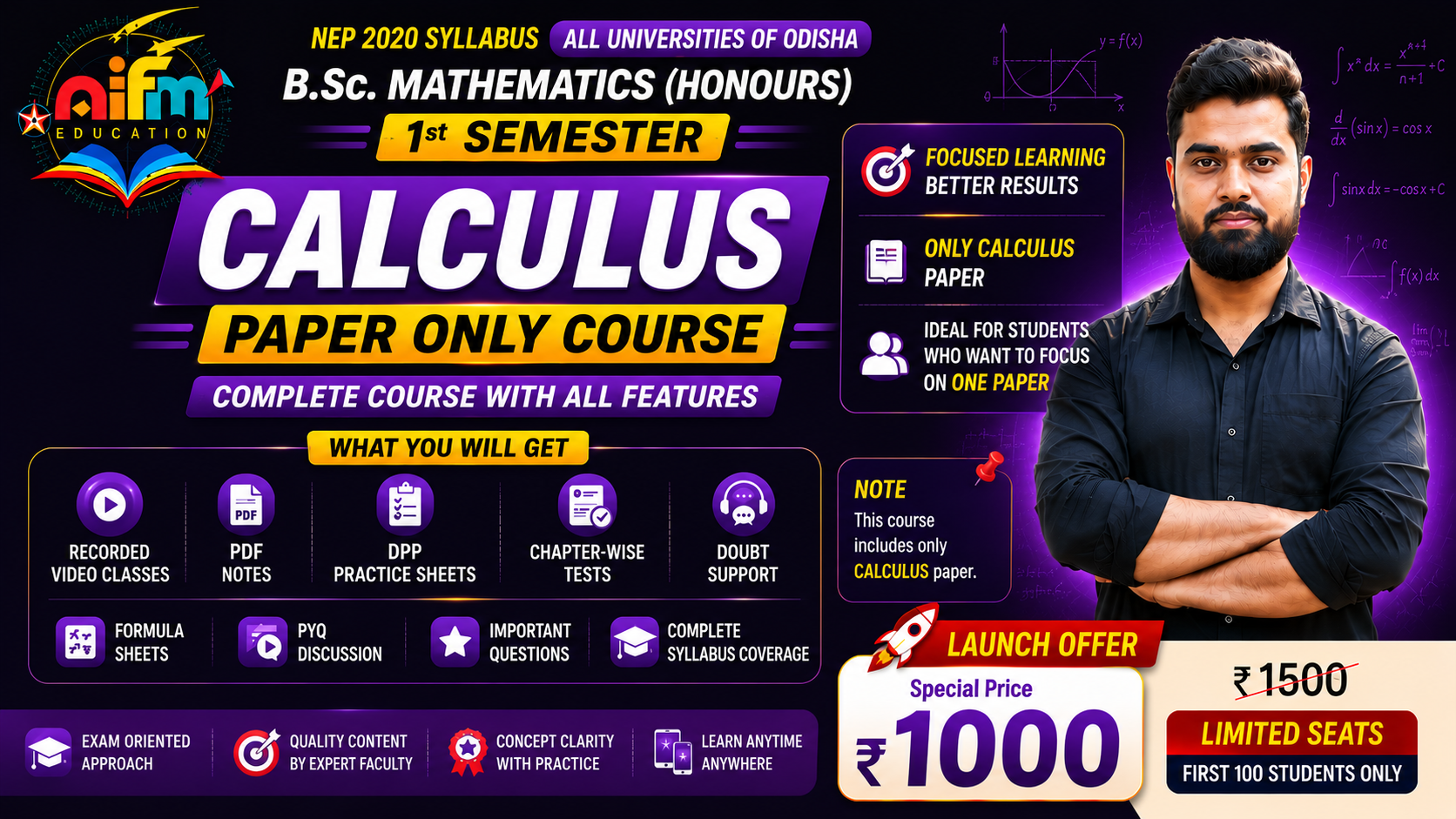 1st Sem Calculus 2026–30