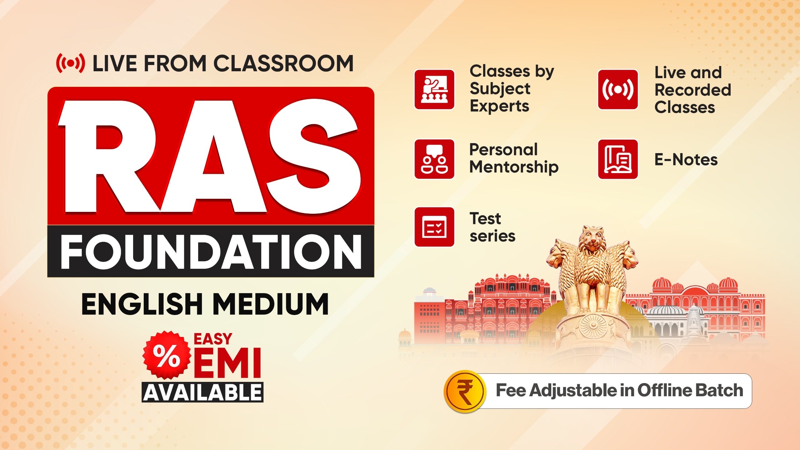 RAS Foundation Course Live From Classroom | English Medium |  JULY 2026 