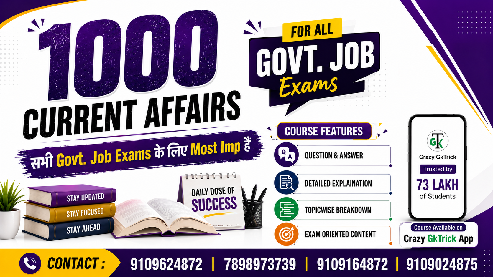 1000 Current Affairs MCQs (2025 - 26) June Update