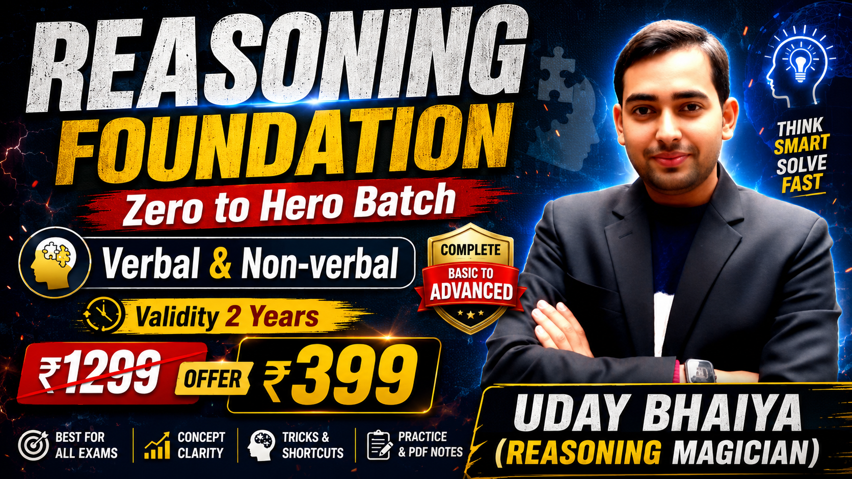 Reasoning Foundation (Zero to Hero Batch)