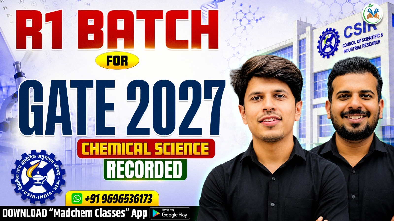 R1 Batch for Gate 2027 + NET Dec 2026 Chemical Science Recorded