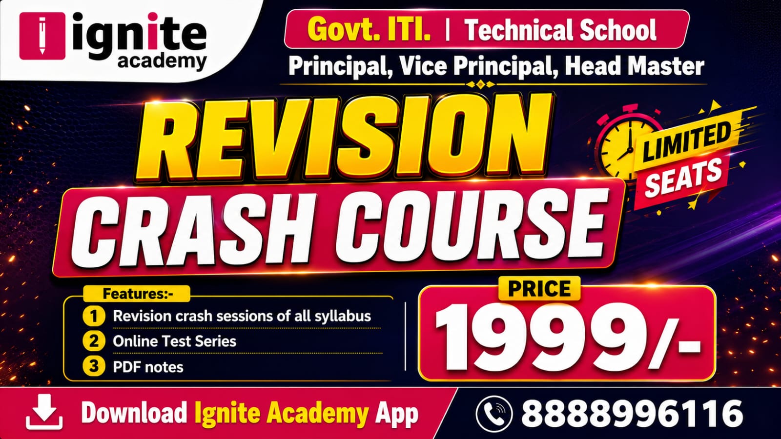  Govt. ITI. | Technical School Principal, Vice Principal, Head Master Revisioned Crash Course