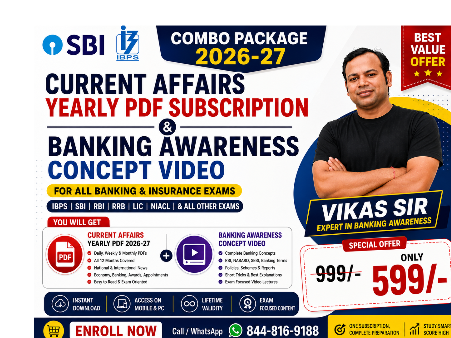 Current Affairs Yearly Plan 2025-26 AND  Banking Awareness VIDEO Package 