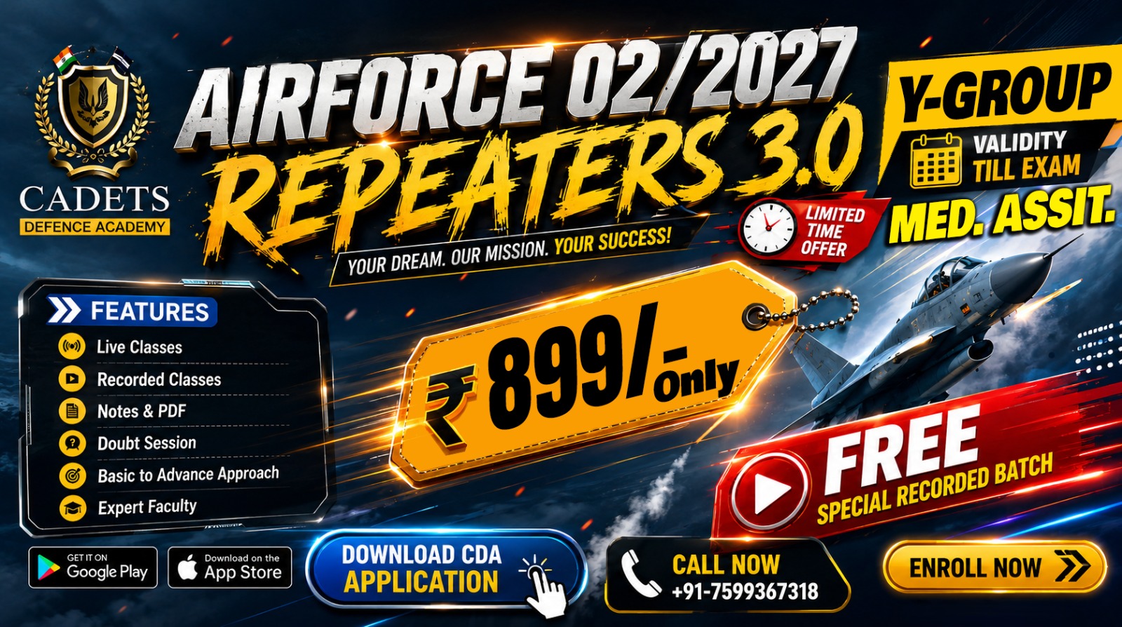 Repeater's 3.0 Batch (Airforce - 02/2027) Y Group 