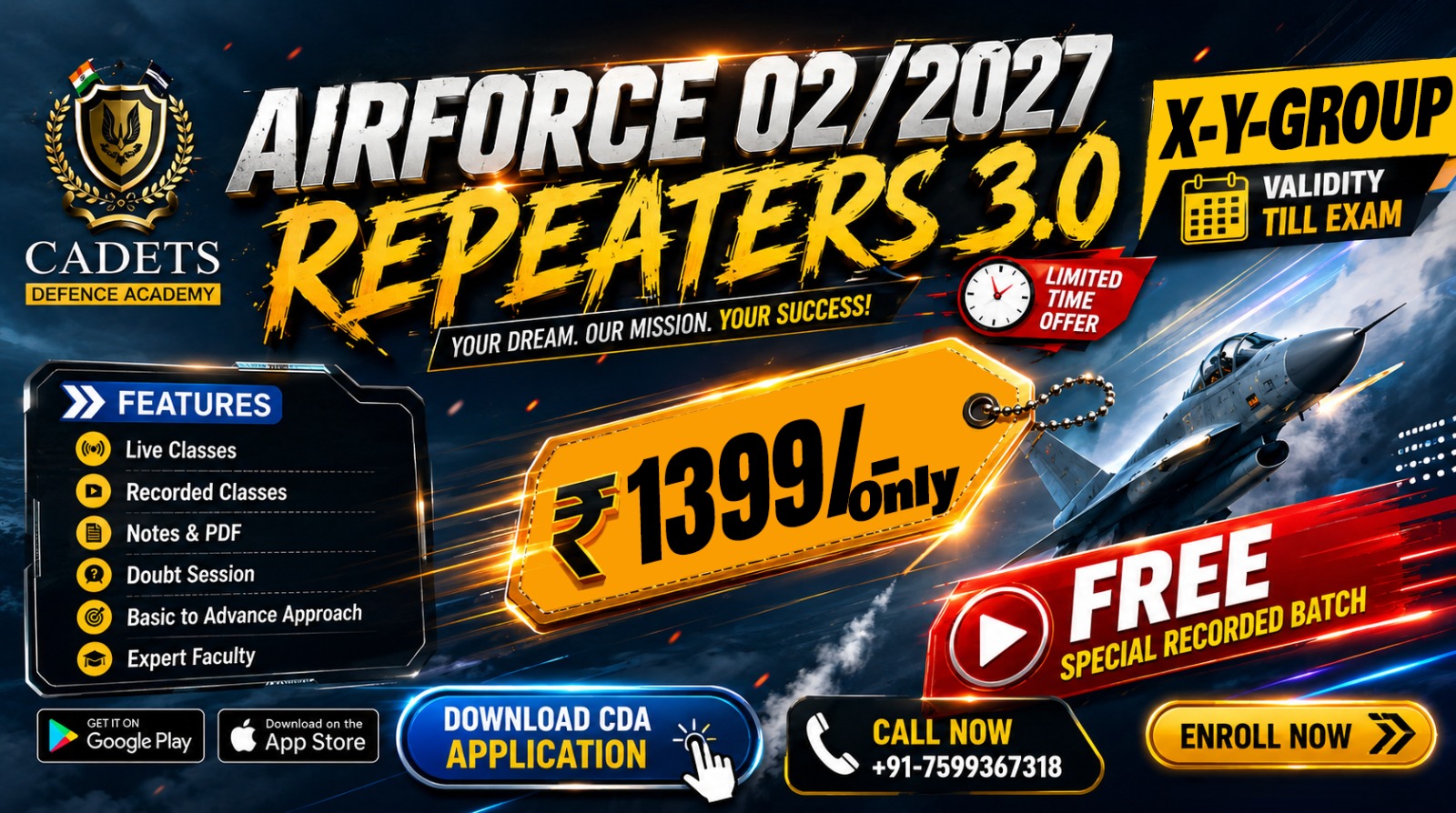 Repeater's 3.0 Batch (Airforce - 02/2027) XY Group 