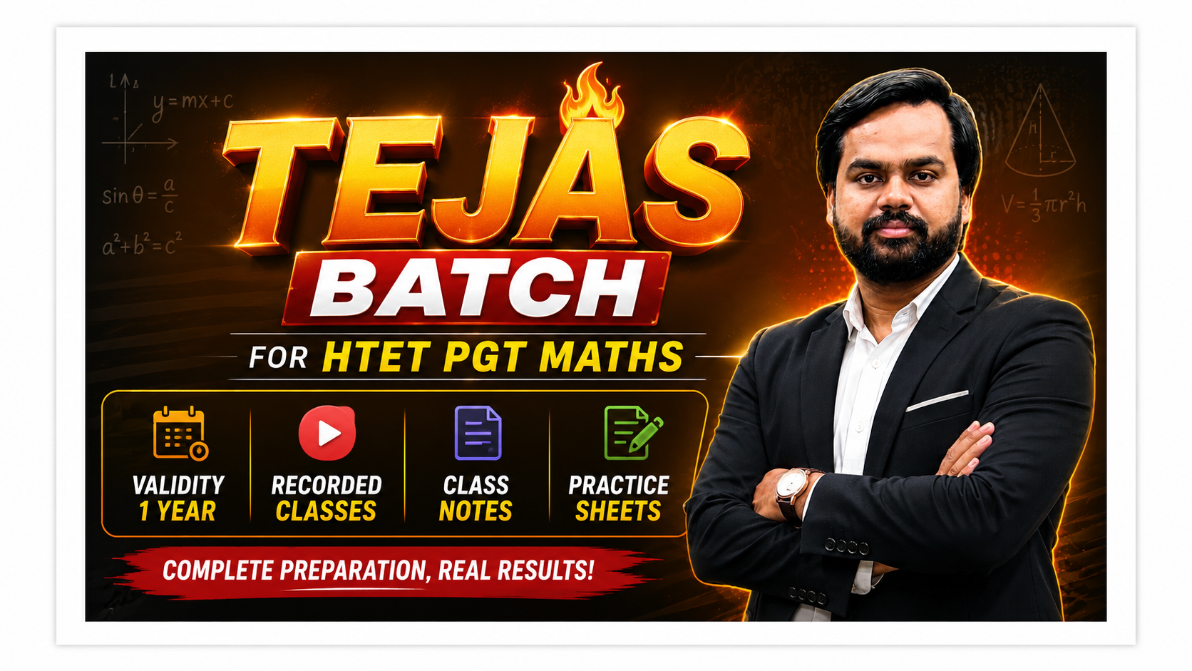 तेजस बैच For HTET PGT MATHS 2026