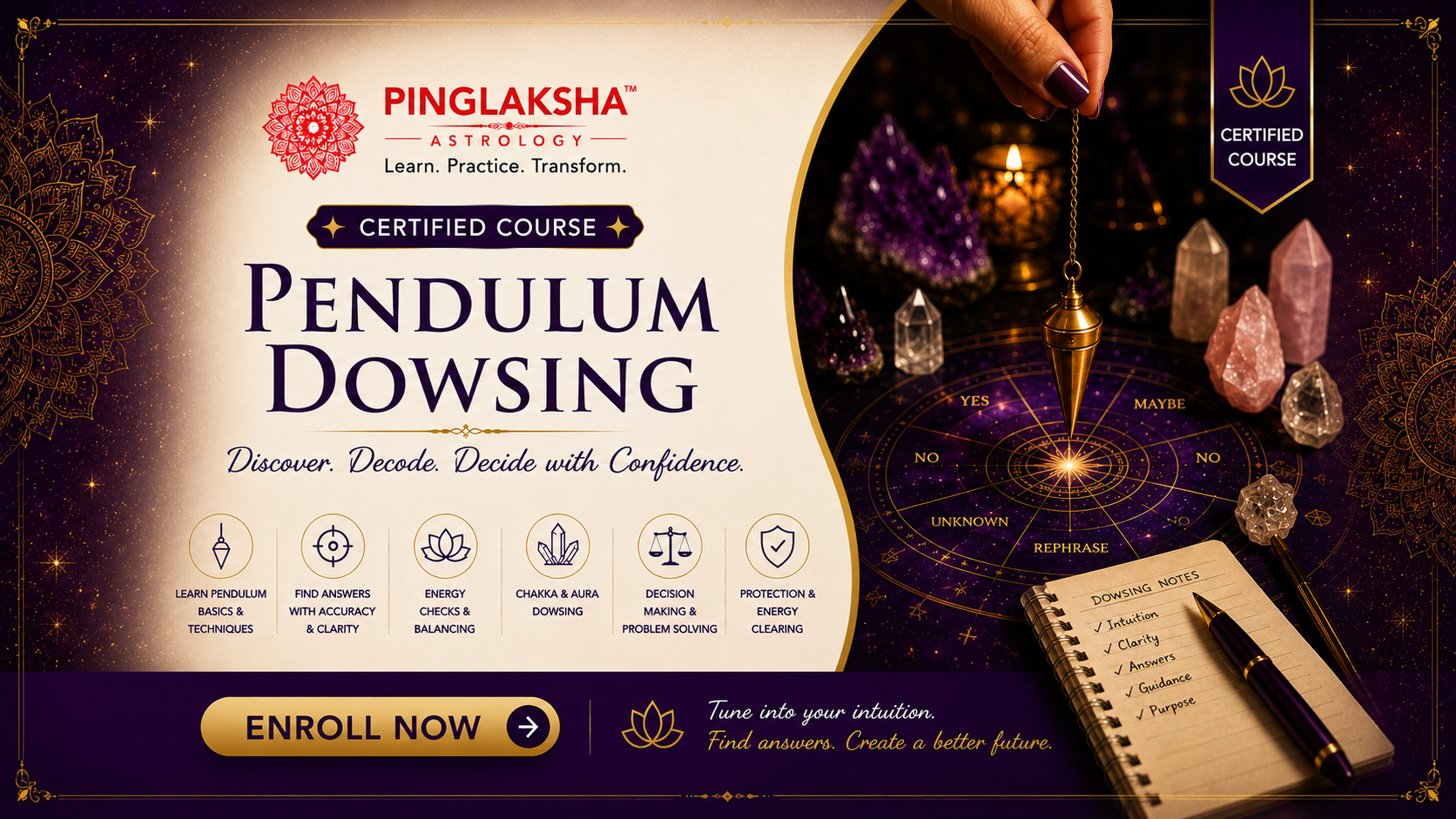 Pendulam Dowsing Course