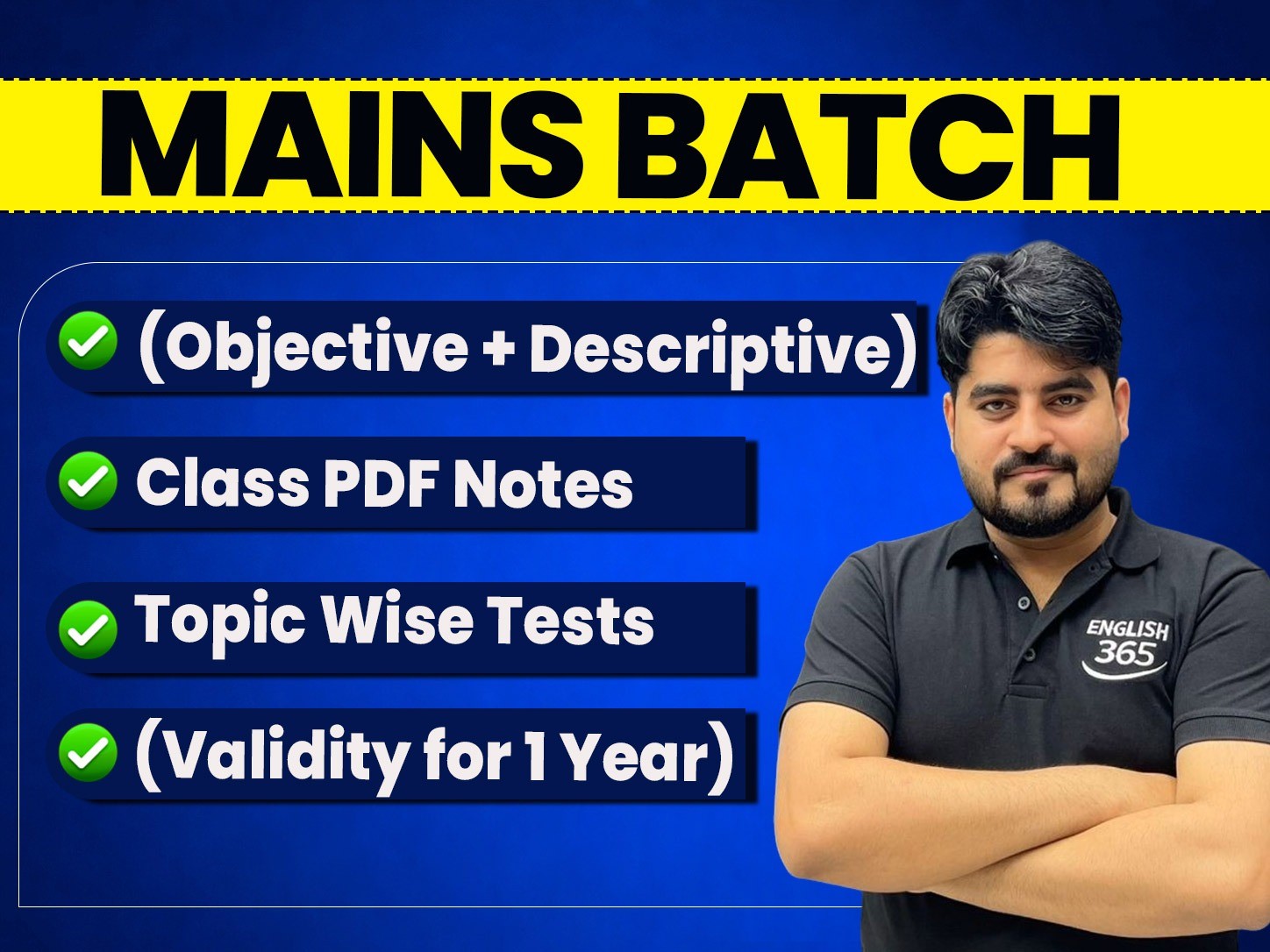 Mains Batch (Objective + Descriptive) for All Bank Exams