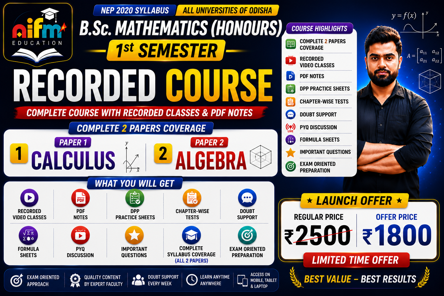 1st Sem (Recorded Classes + PDF Notes) 2026–30 Complete Course