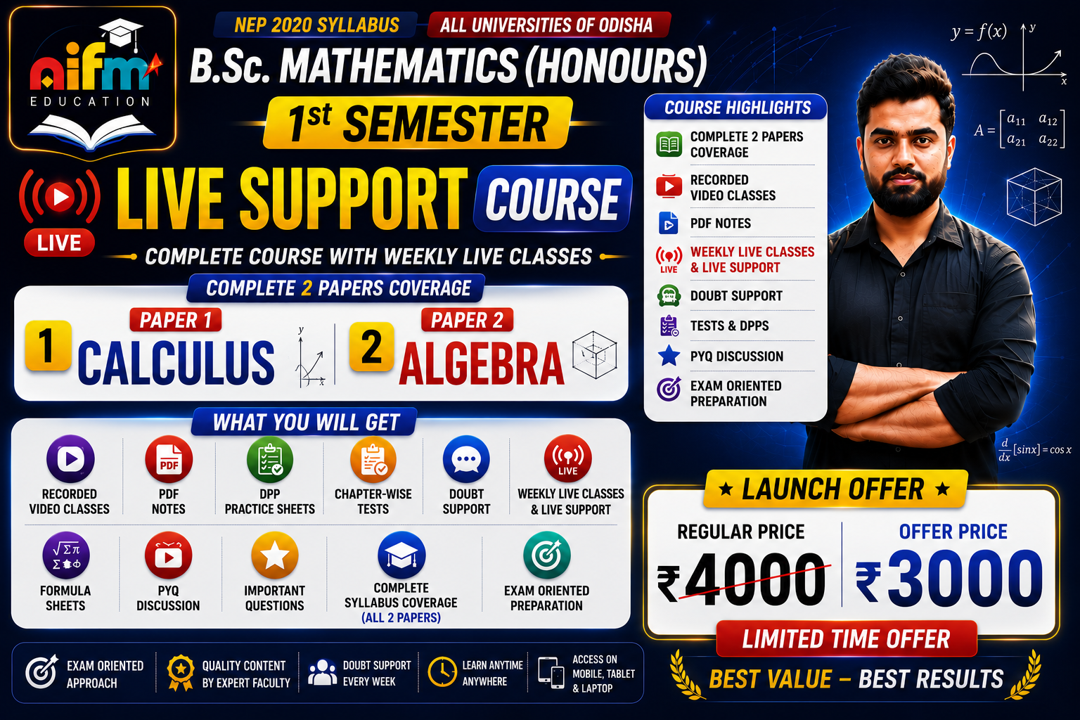 1st Sem (Recorded Classes + PDF Notes + Live Classes) 2026–30 Complete Course