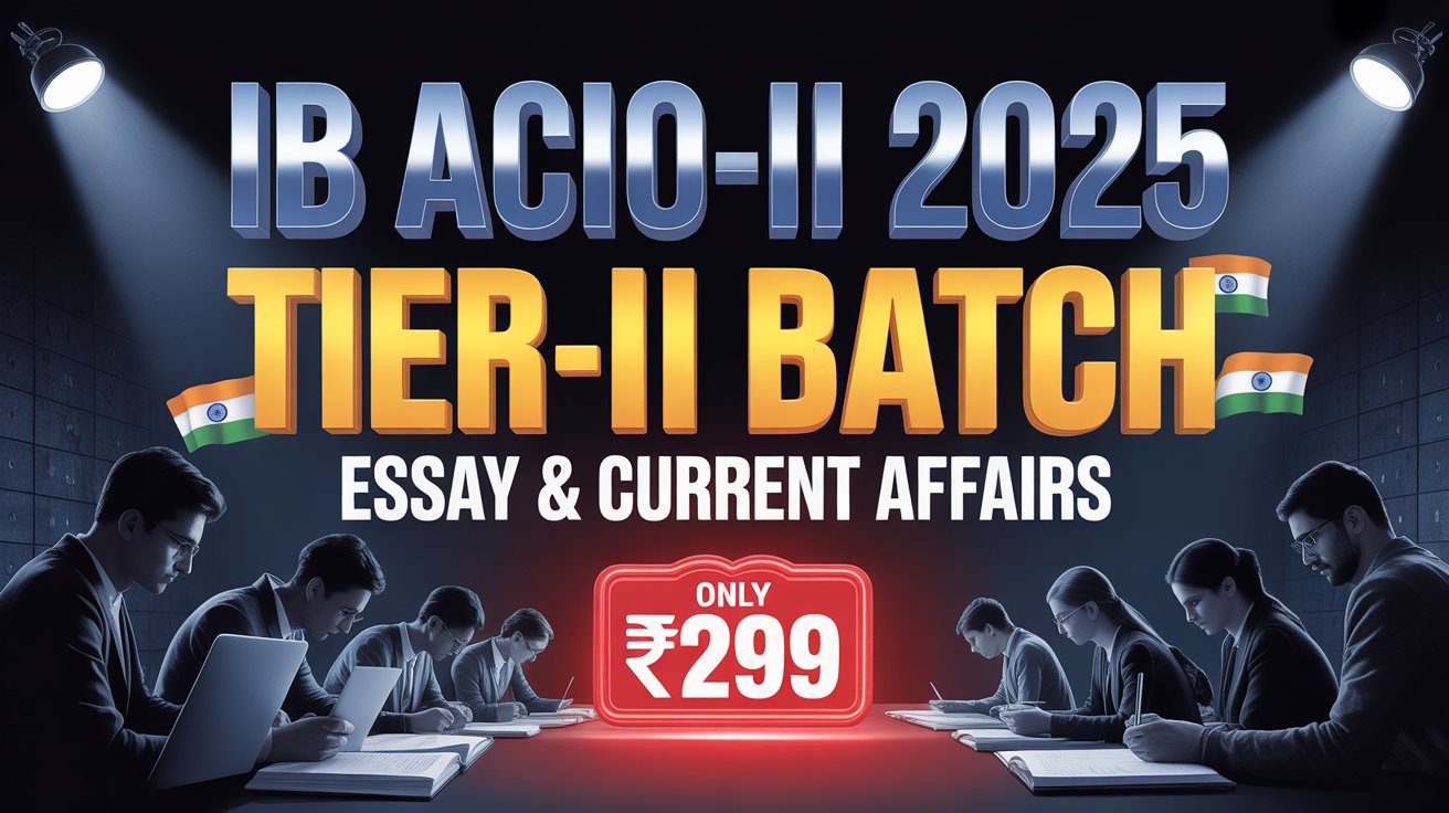 IB ACIO TIER -2 ESSAY BATCH