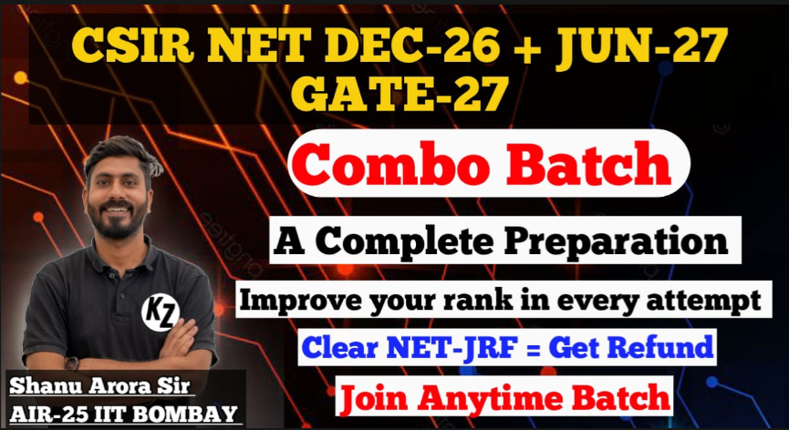 NET DEC-26 + JUN-27 + GATE-27  :  Combo Batch (New JULY batch)  