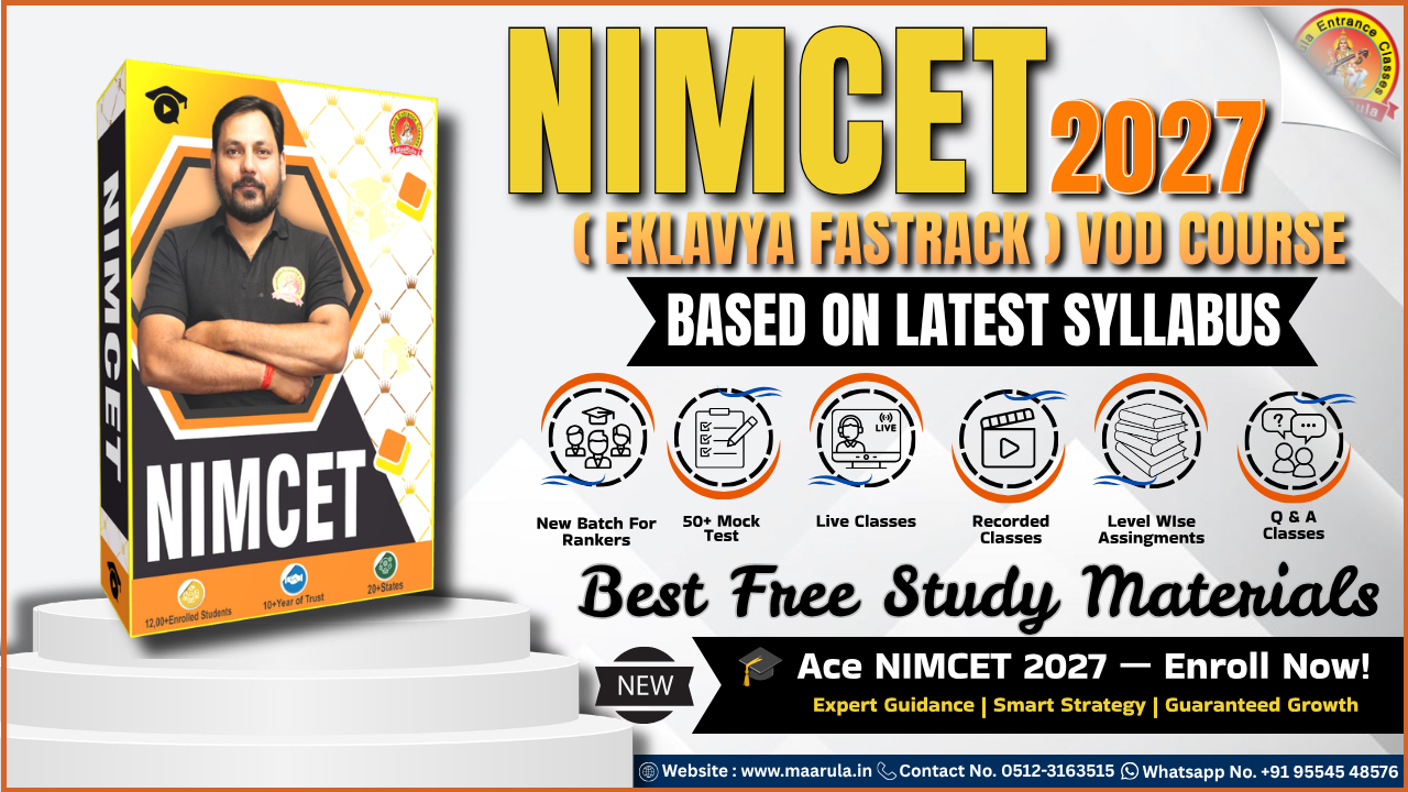 NIMCET-2027 (EKLAVYA FASTRACK )VOD COURSE