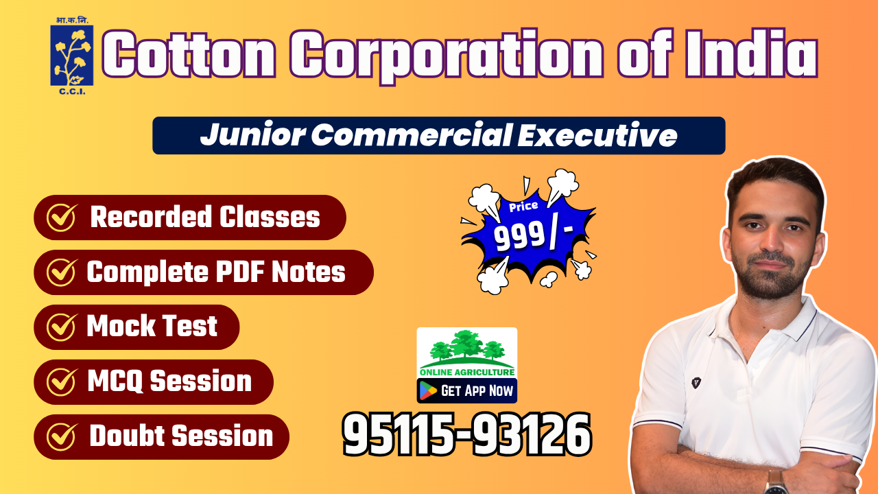 Cotton Corporation of India (Junior Commercial Executive) 2026